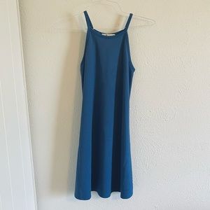 Blue Square Neck / Raserback Mini Dress Size XS